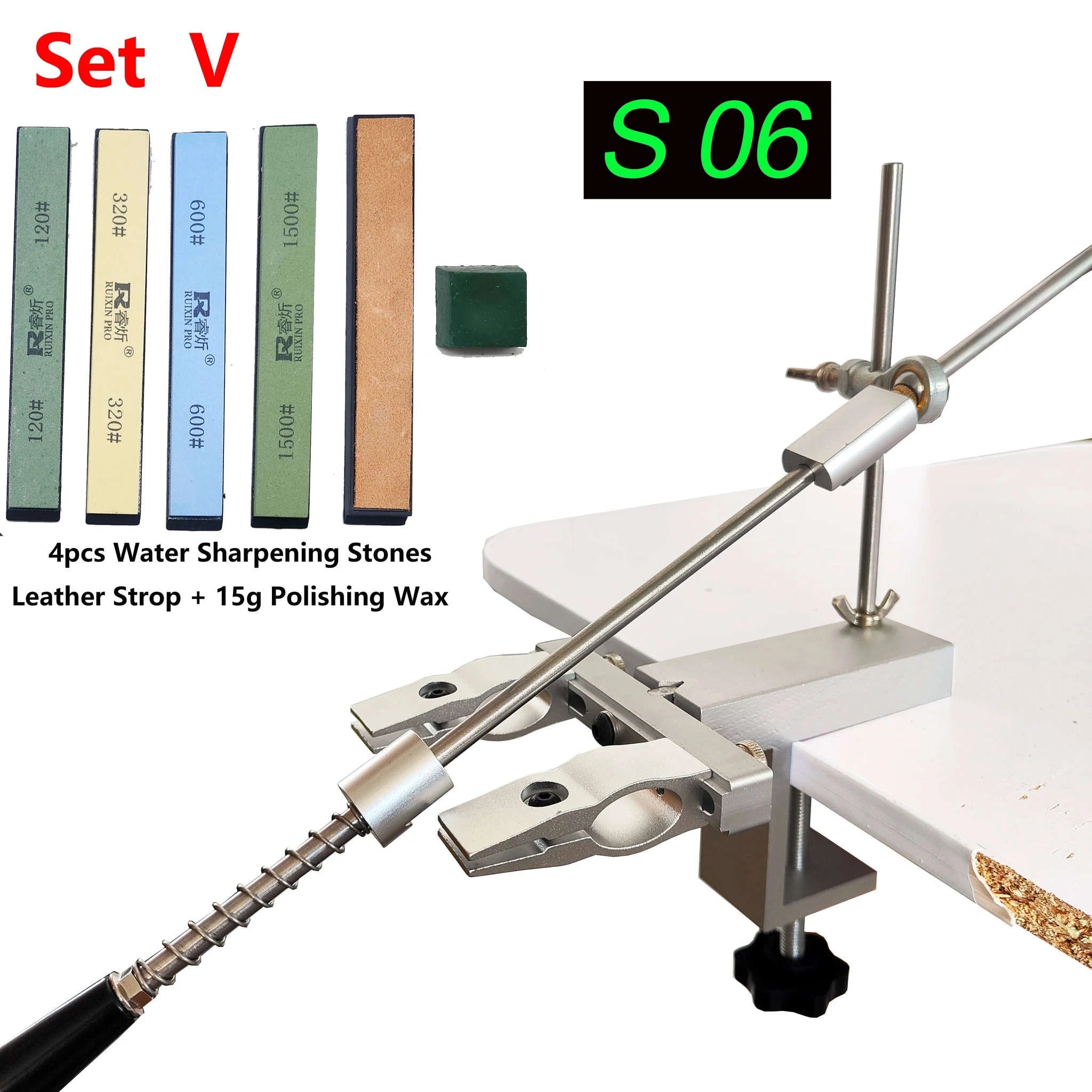 Sy Tools S09 Professional Knife Sharpener System-Set F / As Photo