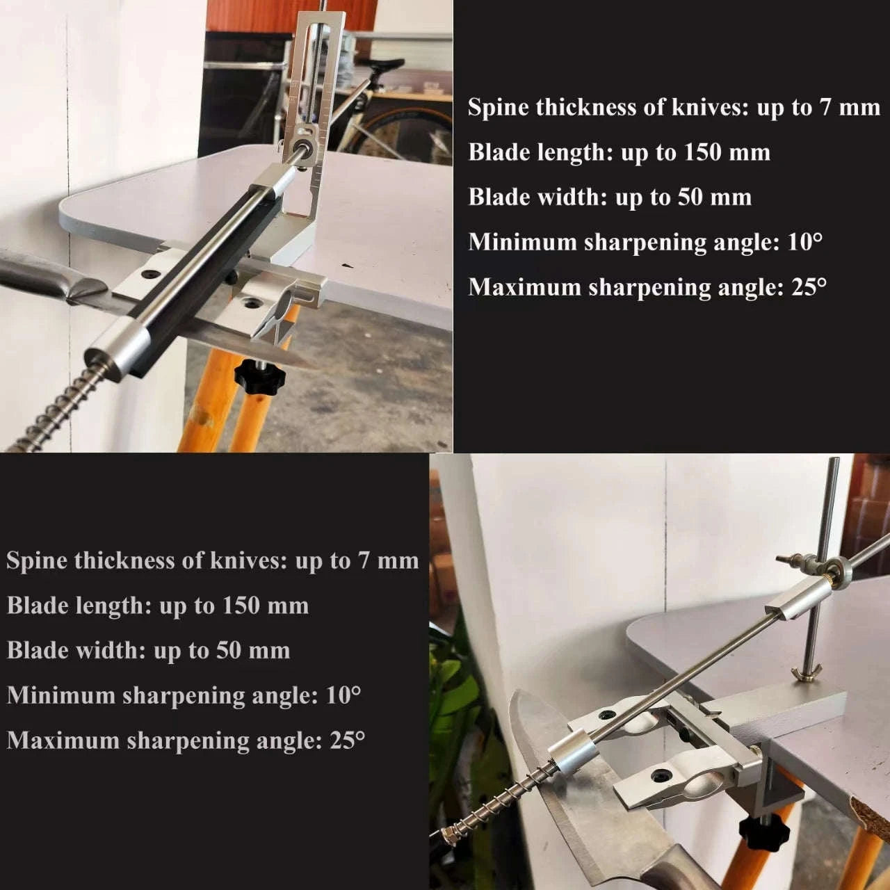 Sy Tools S09 Professional Knife Sharpener System-Set F / As Photo