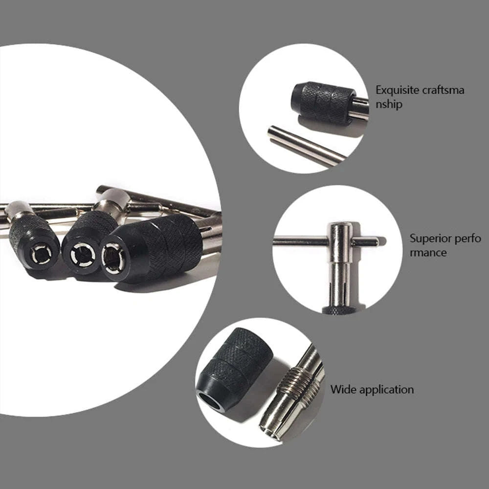 T-Type Hand Tap Wrench Set (3‑6mm)-Tap wrench set