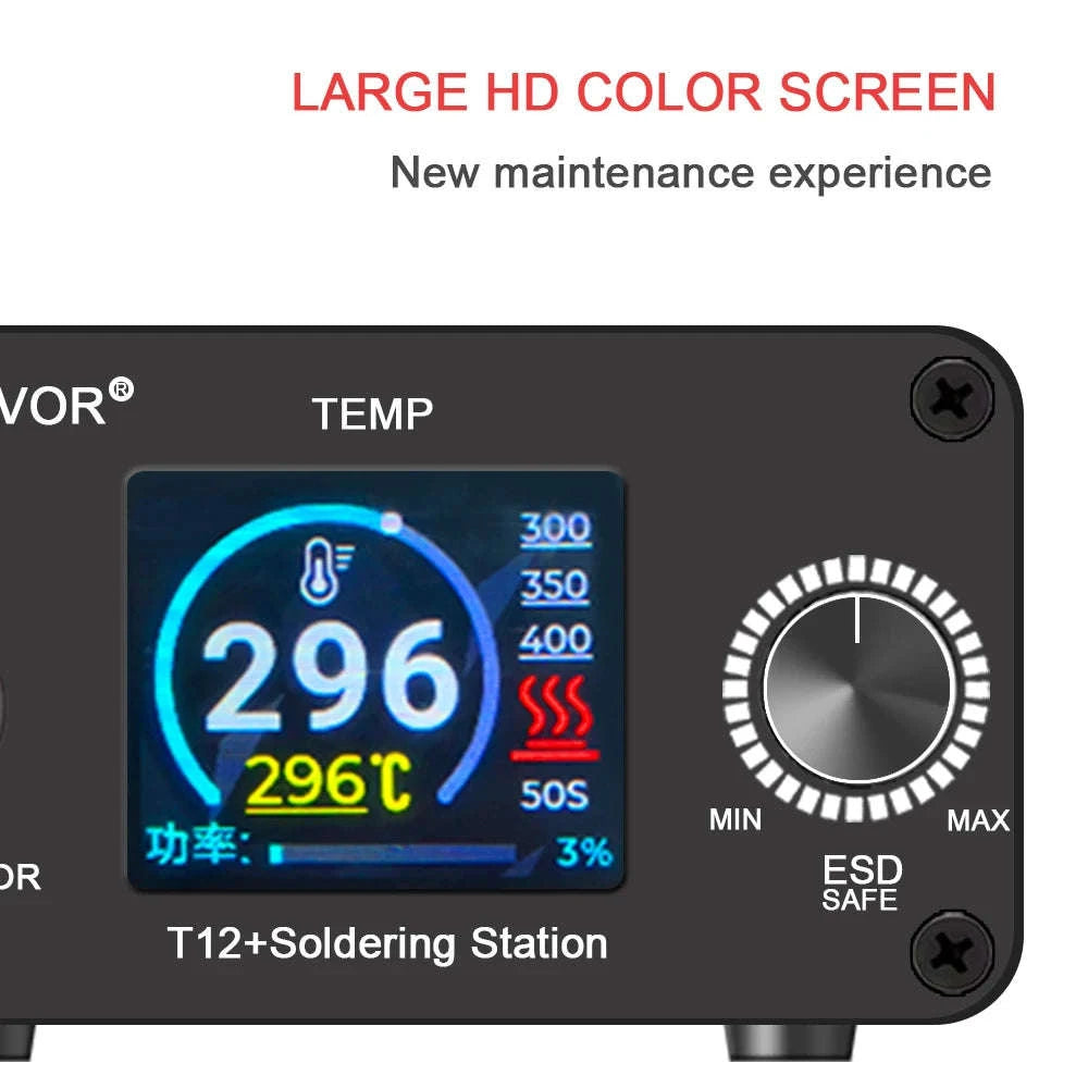 T12 75W Digital Soldering Iron Station-T12NEW SET1 / US