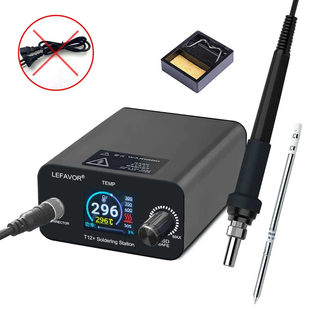 T12 75W Digital Soldering Iron Station-T12NEW SET1 / US