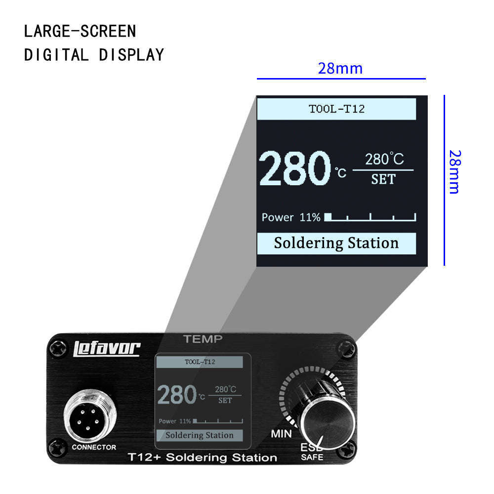 T12 75W Digital Soldering Iron Station with 150–450°C Control-T12NEW SET1 / US