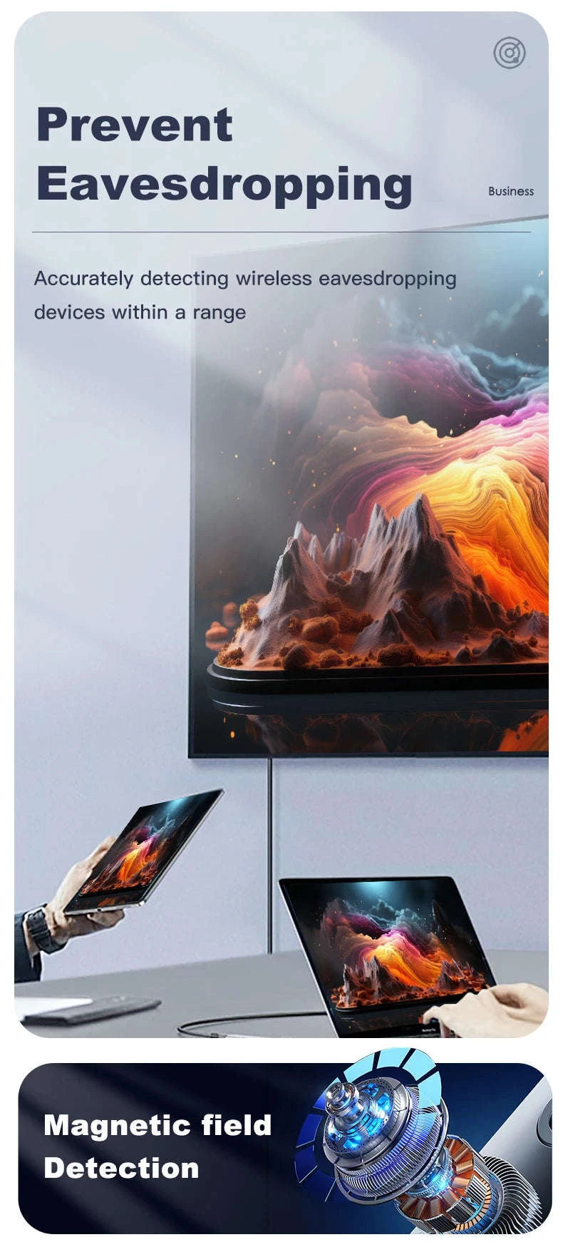 T15 Wireless Signal Detector Anti‑Surveillance Scanner-T15