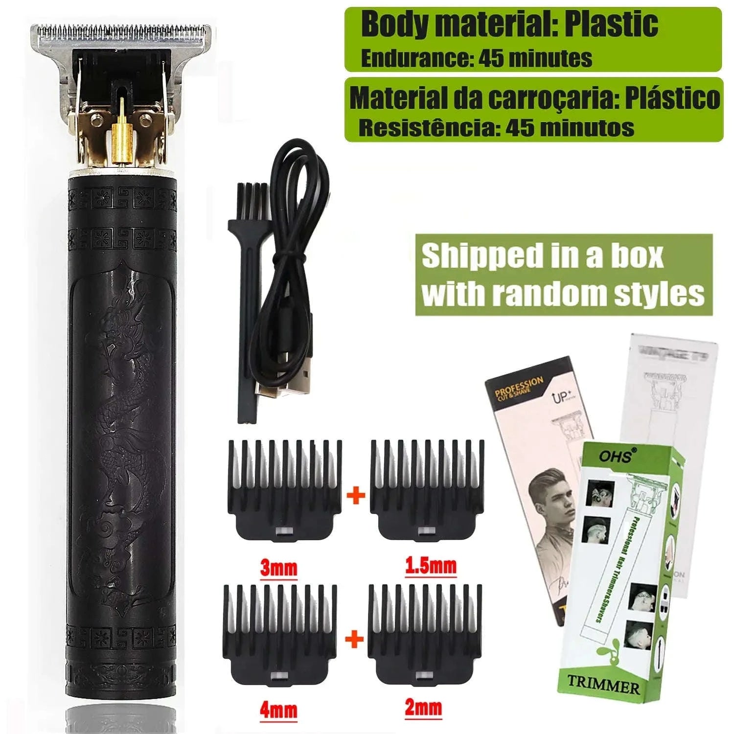 T9 Hair Clipper – Precision Trimmer for Clean Lines and Easy Grooming-OHS S2 DRAGON