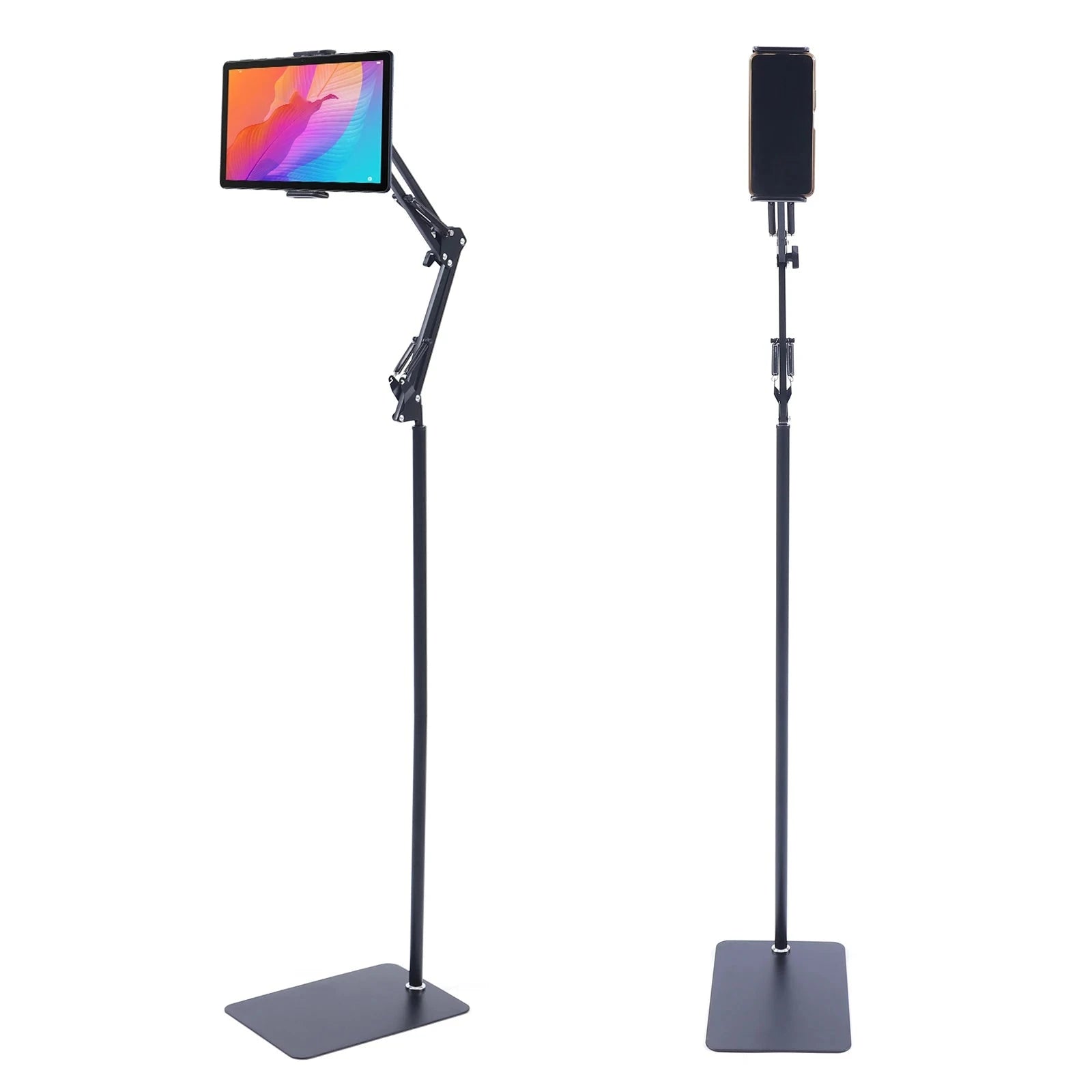 Tablet Floor Stand Adjustable Height & 360° Swivel-black / United States