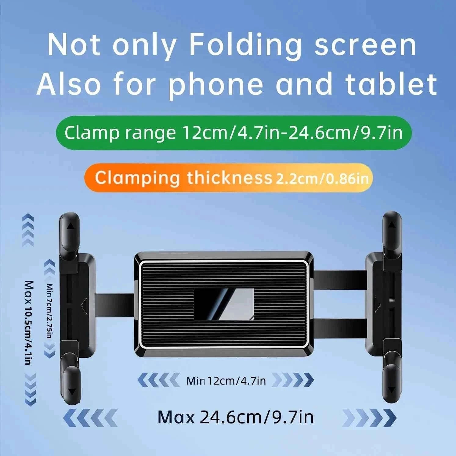 Tablet Wall Mount 360° Rotation Holder Stand for 4.7-15 in Devices-Default Title