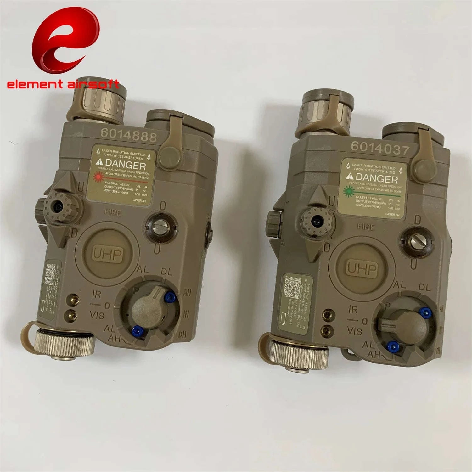 Tactical Airsoft PEQ-15 Laser & Light Module-Red Laser-DE