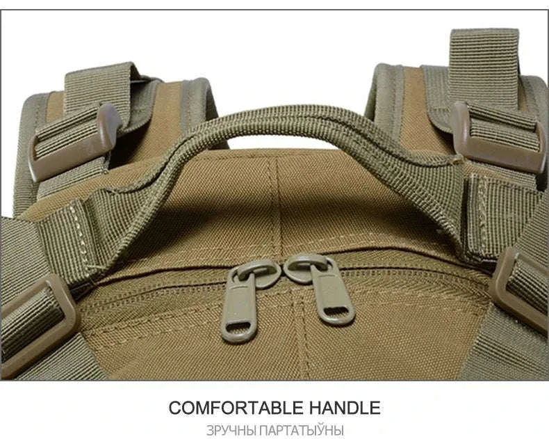 Tactical Backpack with Reflective Strips and 20-35L Storage-Khaki / United Kingdom