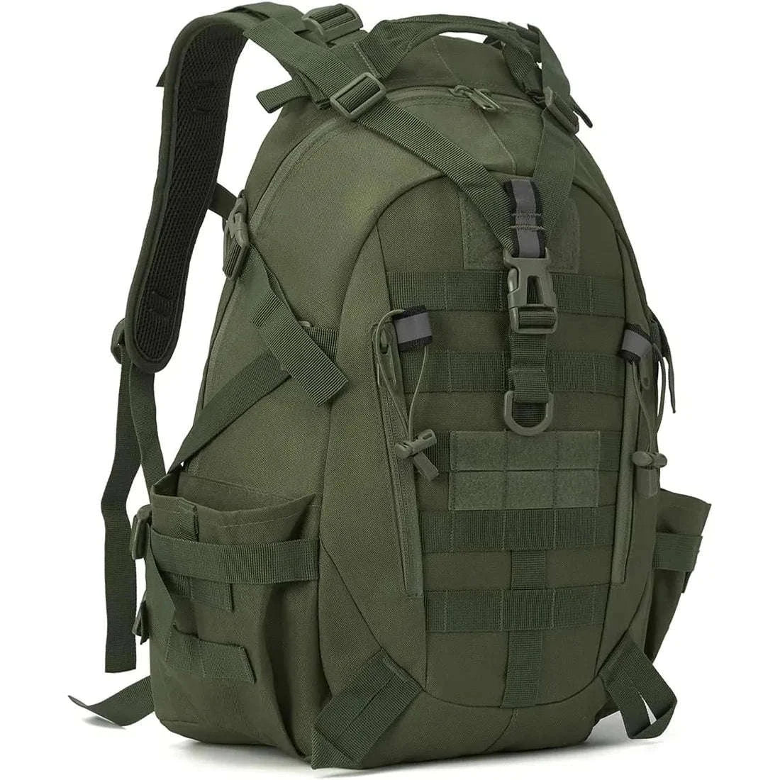 Tactical Backpack with Reflective Strips and 20-35L Storage-Khaki / United Kingdom