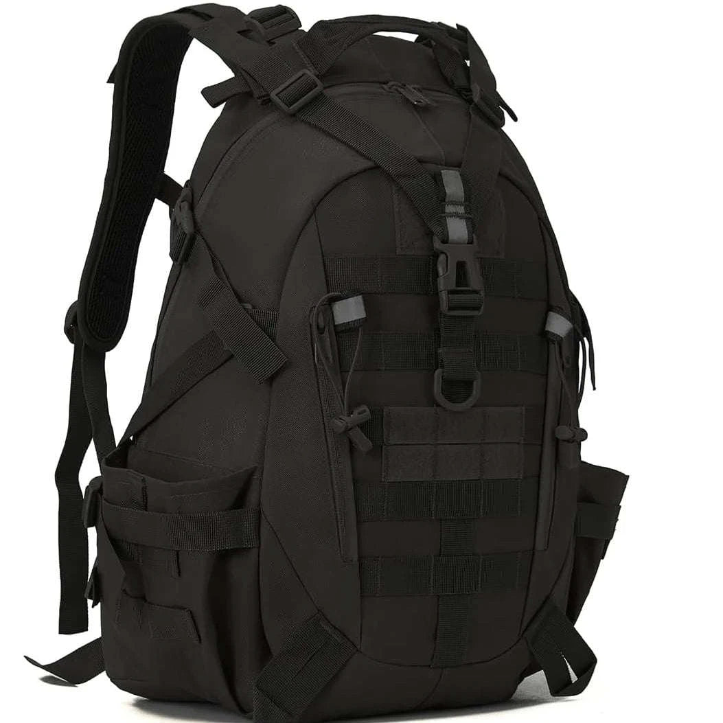 Tactical Backpack with Reflective Strips and 20-35L Storage-Khaki / United Kingdom