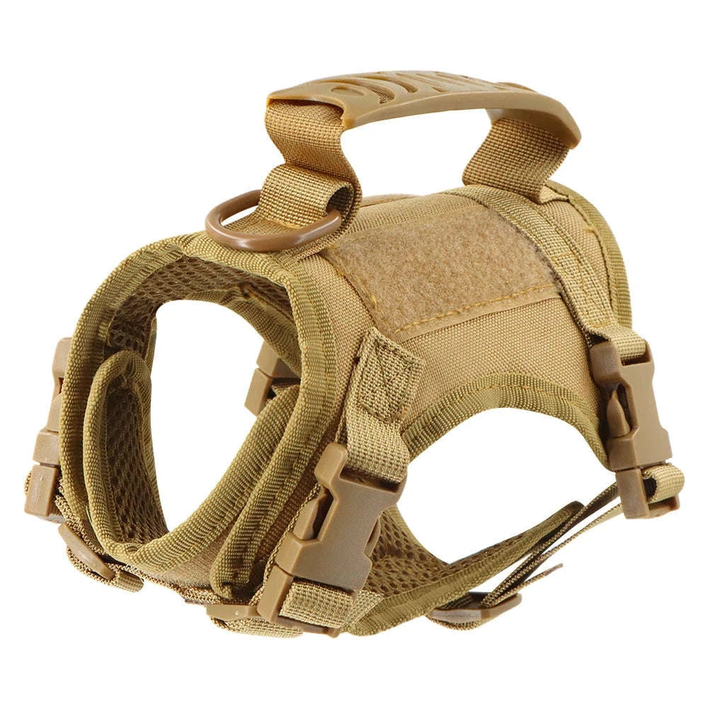 Tactical Cat Harness Adjustable Vest for Confident Outdoor Adventures-Camouflage harness / United States