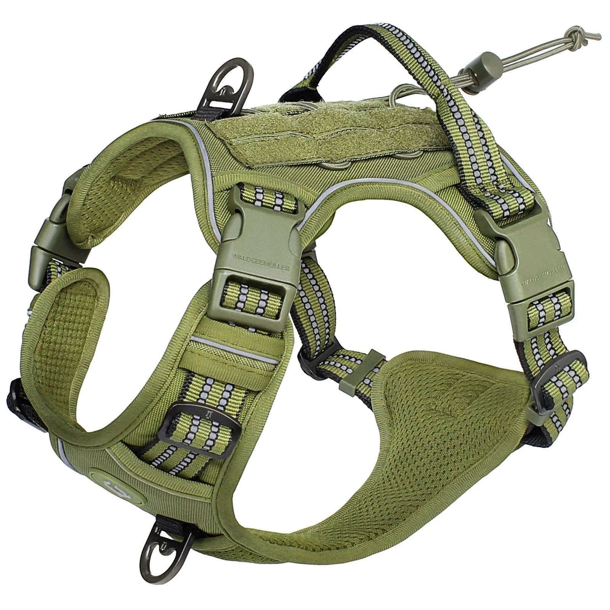 Tactical Dog Harness – No-Pull MOLLE Vest for Active Dogs-PURPLE / XL