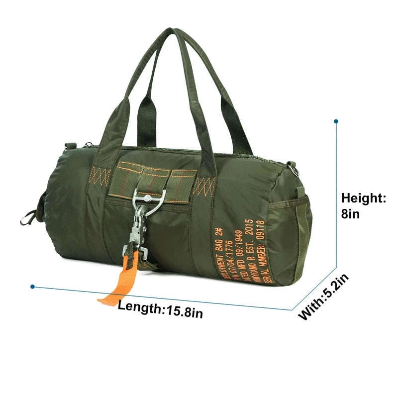 Tactical Duffle Bag Water-Resistant Nylon Travel Gear Bag-OD Green / United States