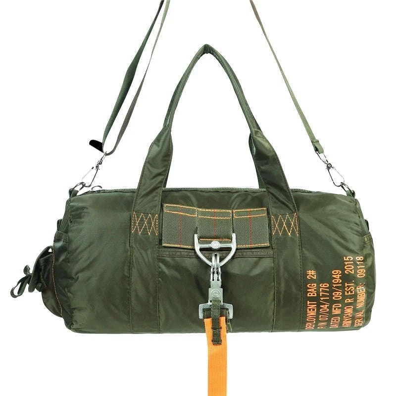 Tactical Duffle Bag Water-Resistant Nylon Travel Gear Bag-OD Green / United States