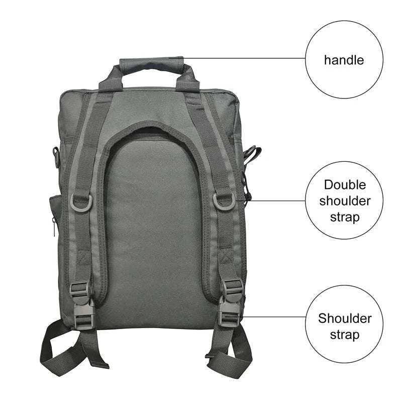 Tactical Laptop Messenger Bag-Grey / United States