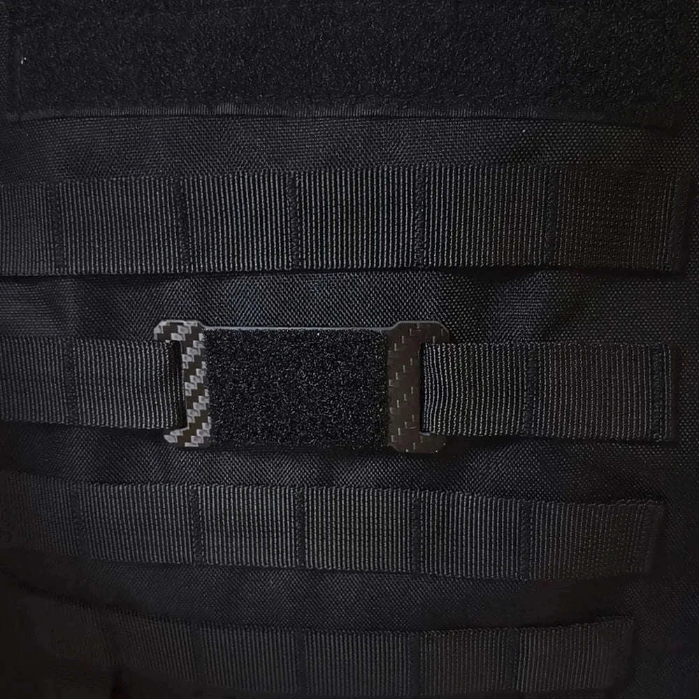Tactical Mini Flashlight with Hook-and-Loop Plate for 25mm Strap-Only 1pcs Loop Plate