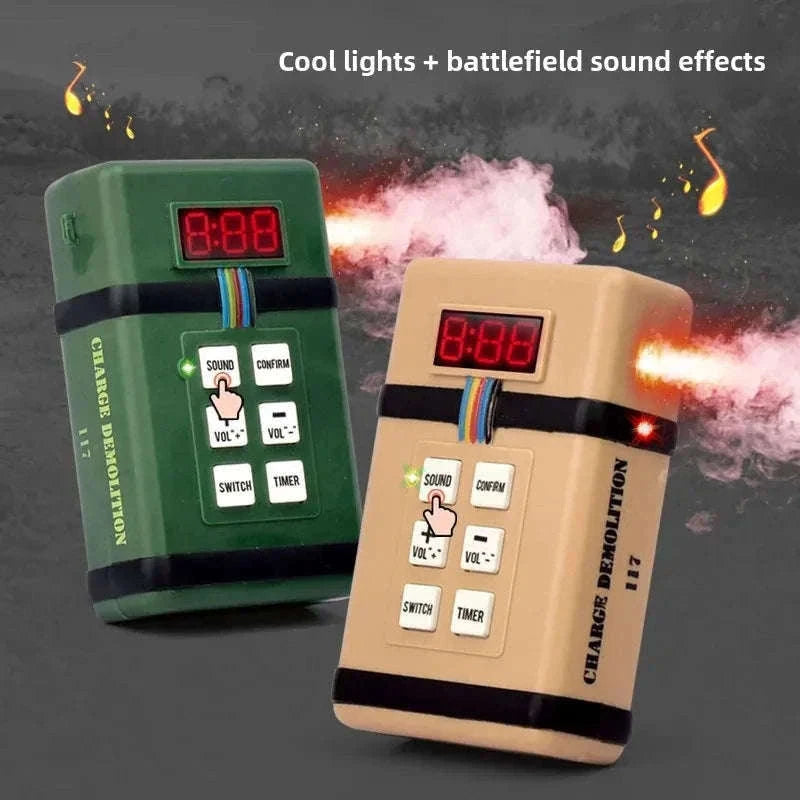 Tactical Toy Grenade with Light and Sound Effects-D