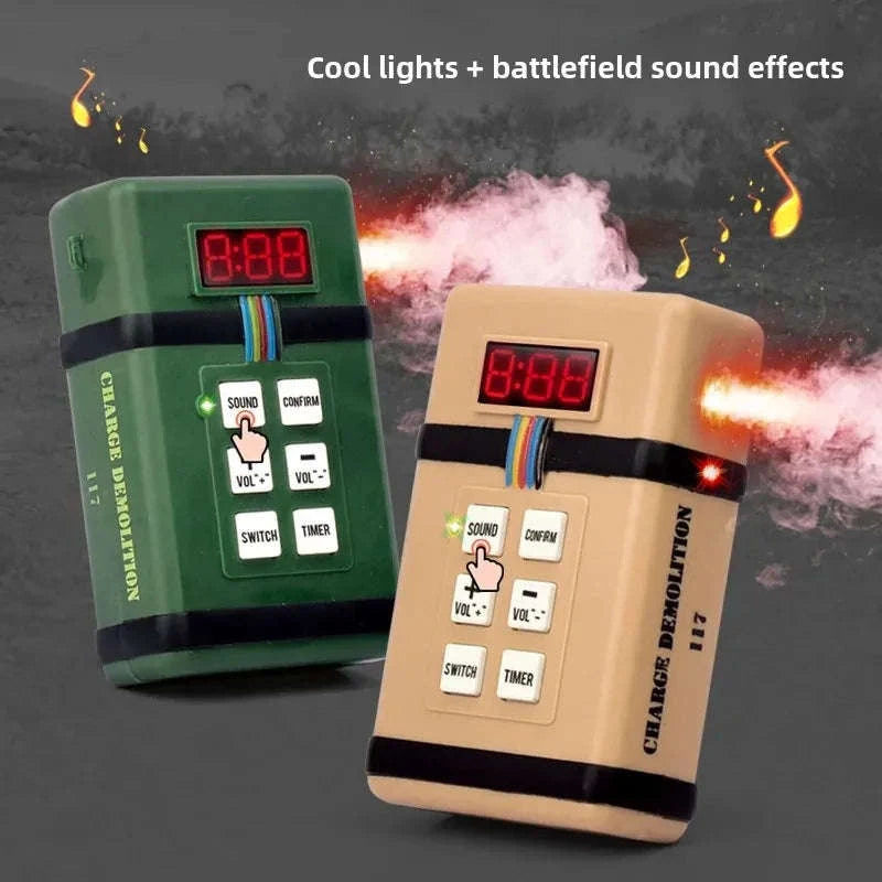 Tactical Toy Grenade with Light and Sound Effects-D