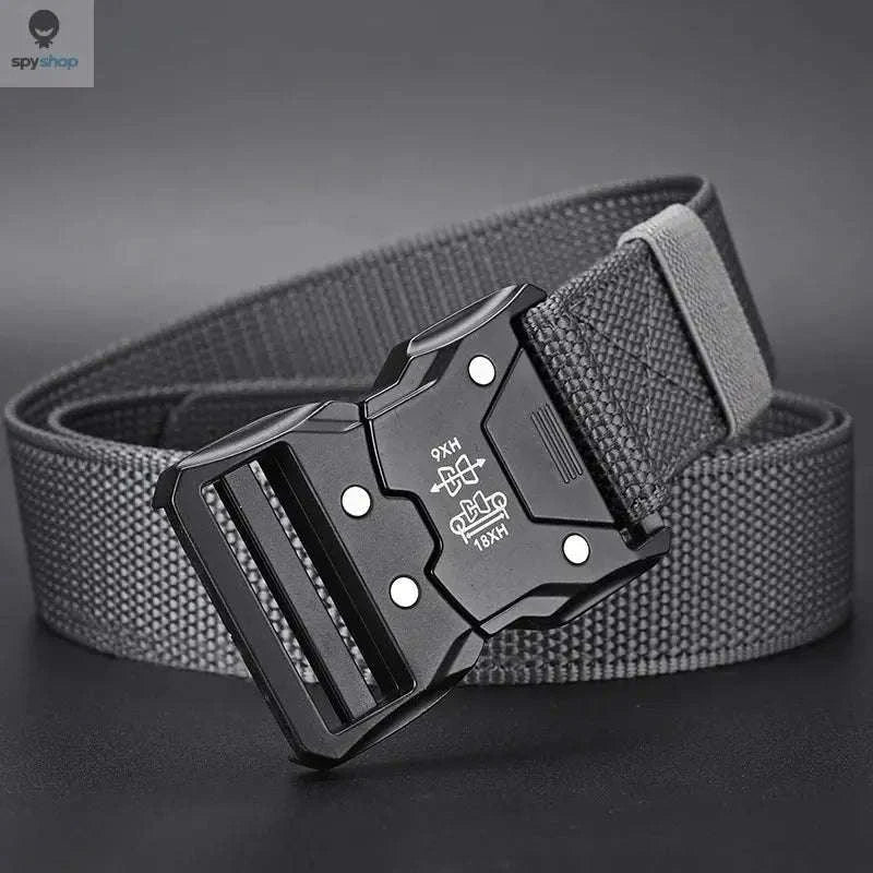 Tactical Waist Belt – Secure Automatic Buckle, Lightweight Design, Outdoor Ready-2PC B1 black black / 120cm