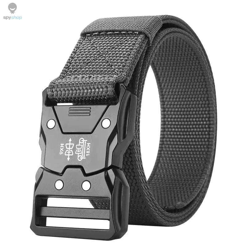 Tactical Waist Belt with Secure Automatic Buckle-2PC B1 black black / 120cm