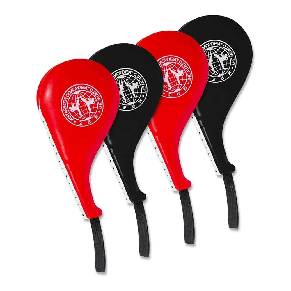 Taekwondo Kick Pad Set for Martial Arts Training and Power Practice-Red