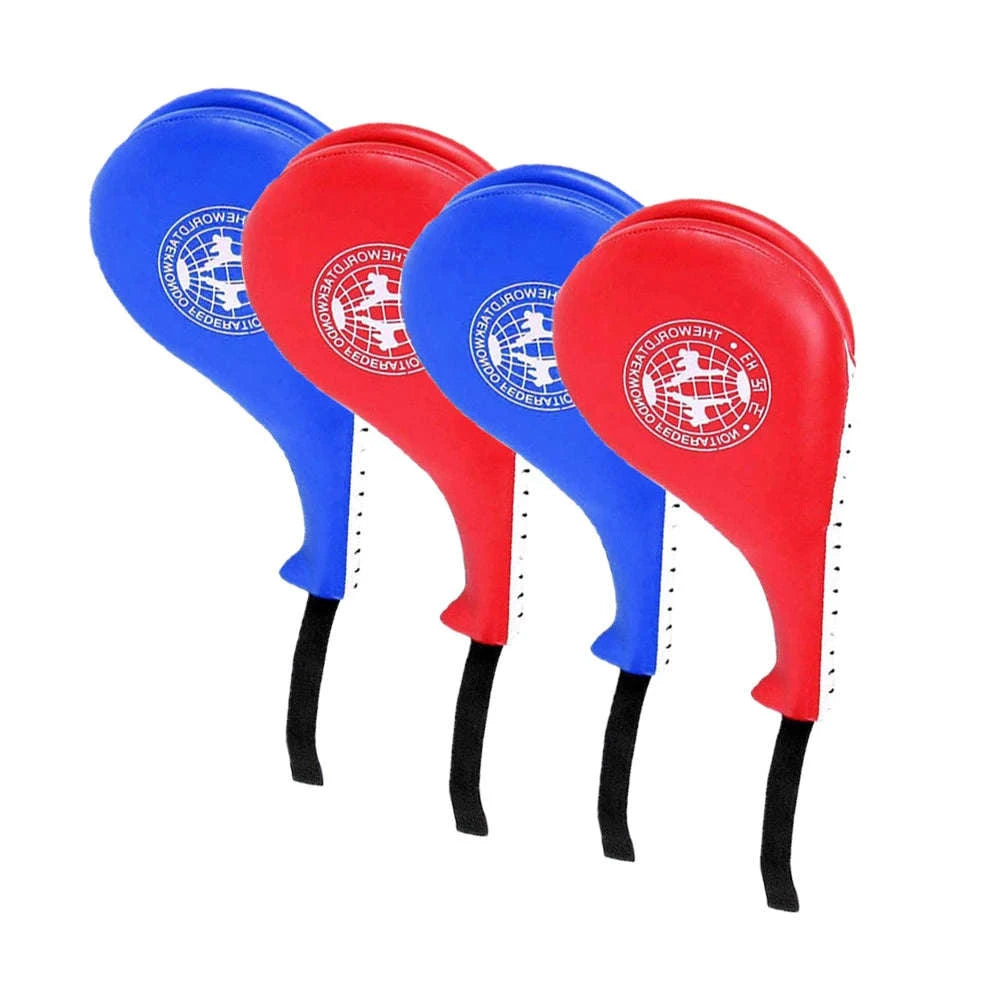 Taekwondo Kick Pad Set for Martial Arts Training and Power Practice-Red
