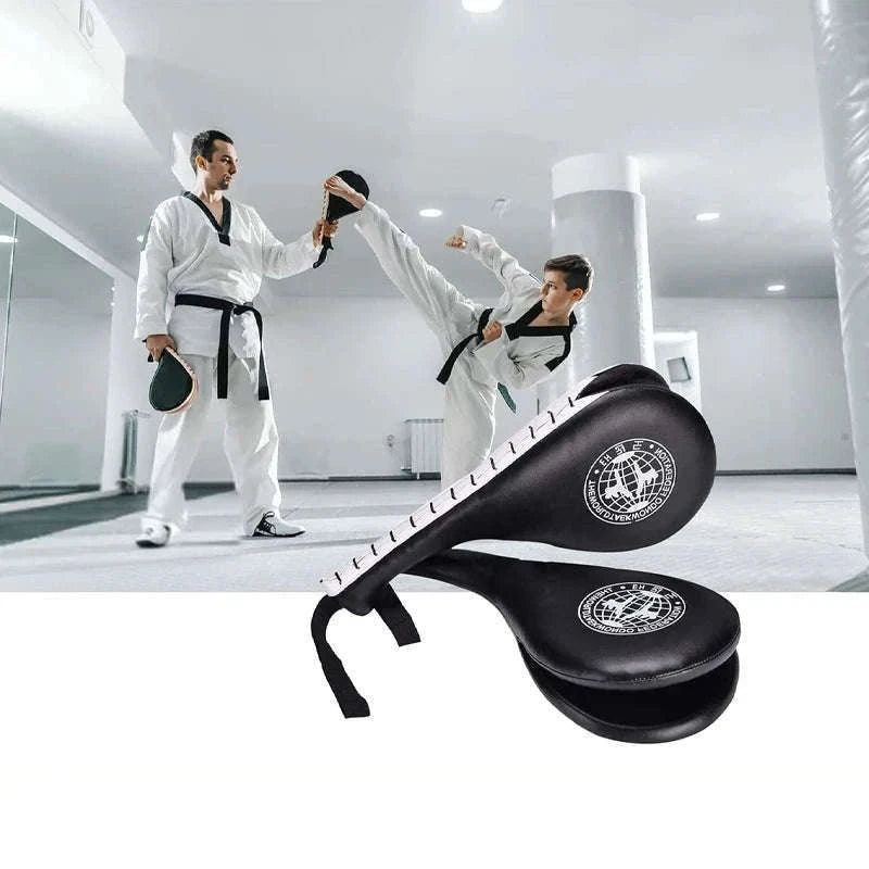 Taekwondo Kick Pad Set for Martial Arts Training and Power Practice-Red