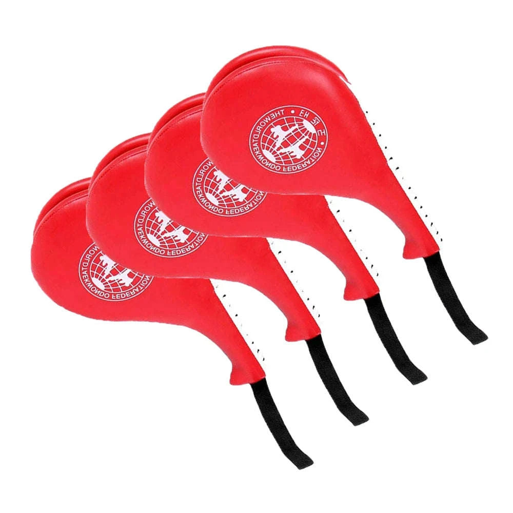 Taekwondo Kick Pad Set for Martial Arts Training and Power Practice-Red