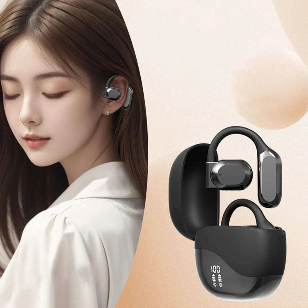 TalkLink AI Translator Earbuds | Real-Time Language Translation with Bluetooth 5.4-Black