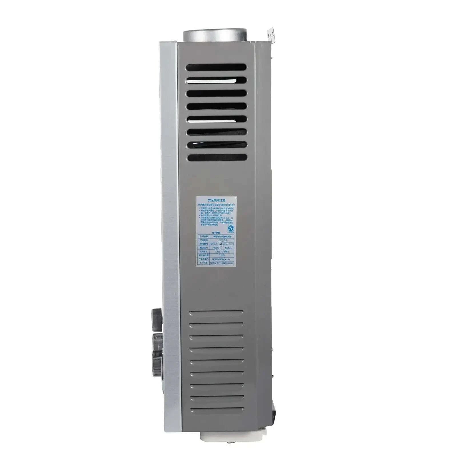Tankless LPG Propane Water Heater with Digital Display 6L–18L-12L 24KW Silver / CZECH REPUBLIC