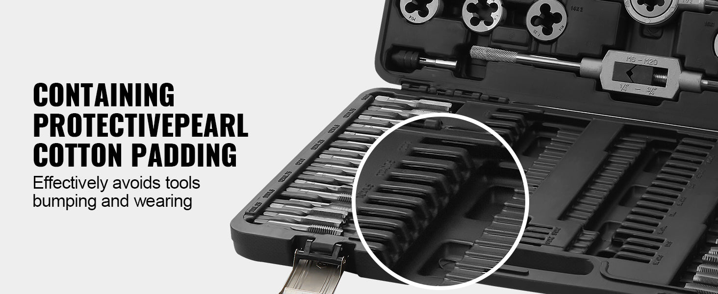 Tap and Die Set Metric & SAE Threading Tool Kit (40–116 Pieces)