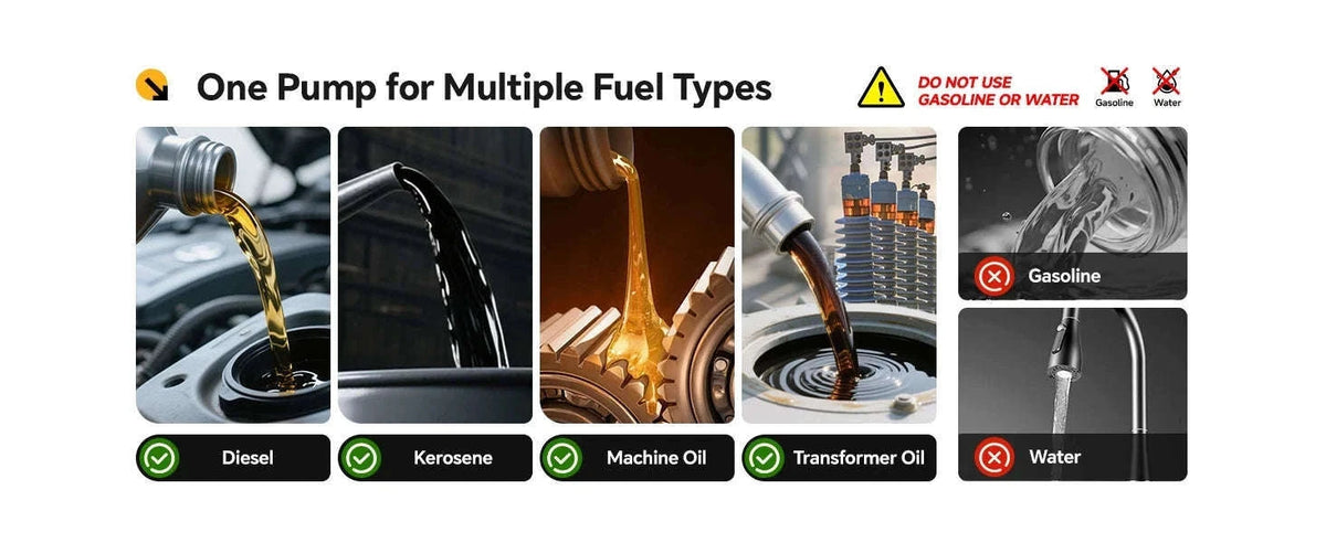 Taskstar Cordless Fuel Transfer Pump Kit for Diesel and Kerosene-NO battery / United States