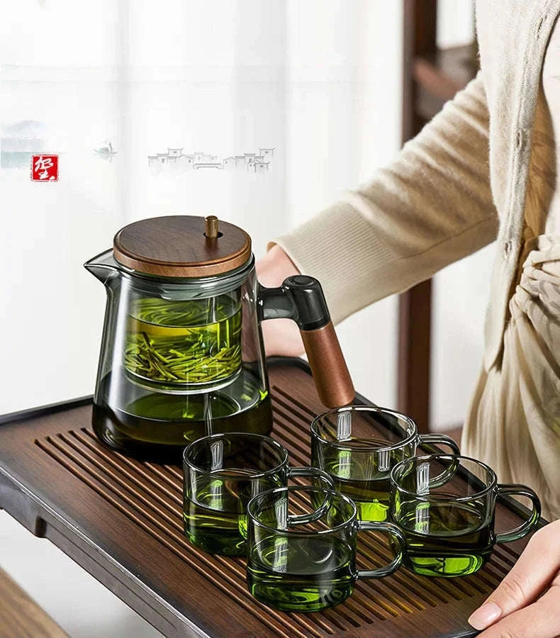 Tea Separation Mug with Glass Filter-650ml / Smoky gray
