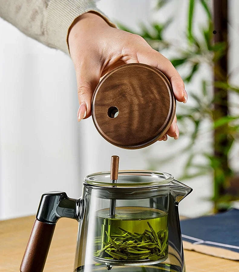 Tea Separation Mug with Glass Filter-650ml / Smoky gray