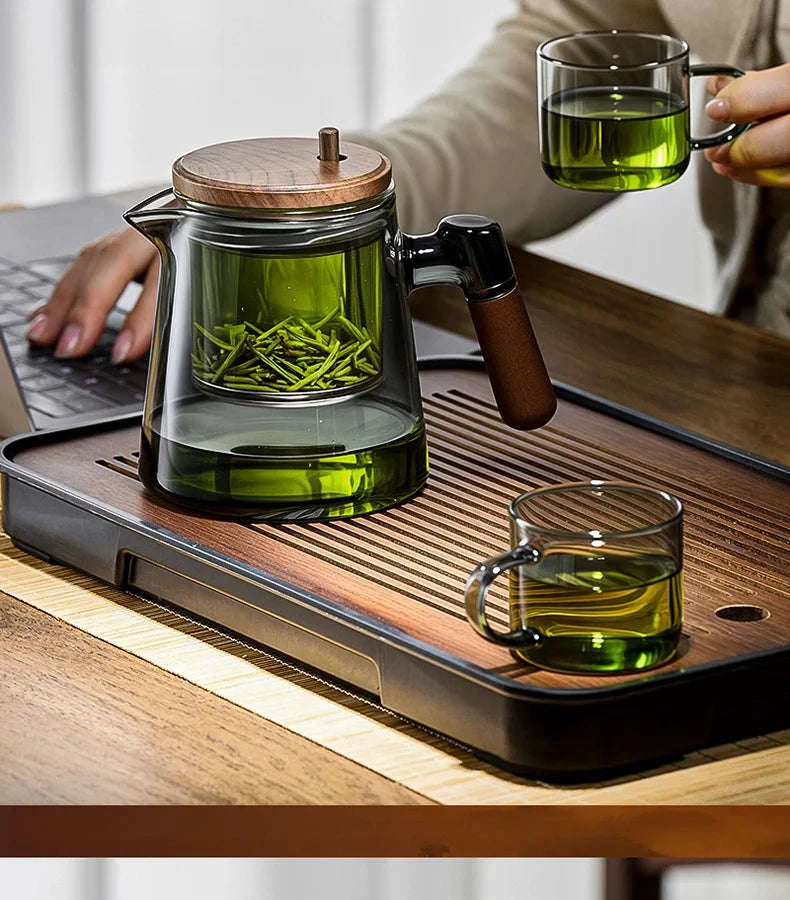 Tea Separation Mug with Glass Filter-650ml / Smoky gray