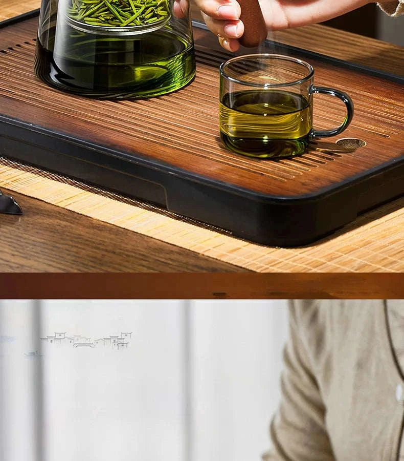 Tea Separation Mug with Glass Filter-650ml / Smoky gray