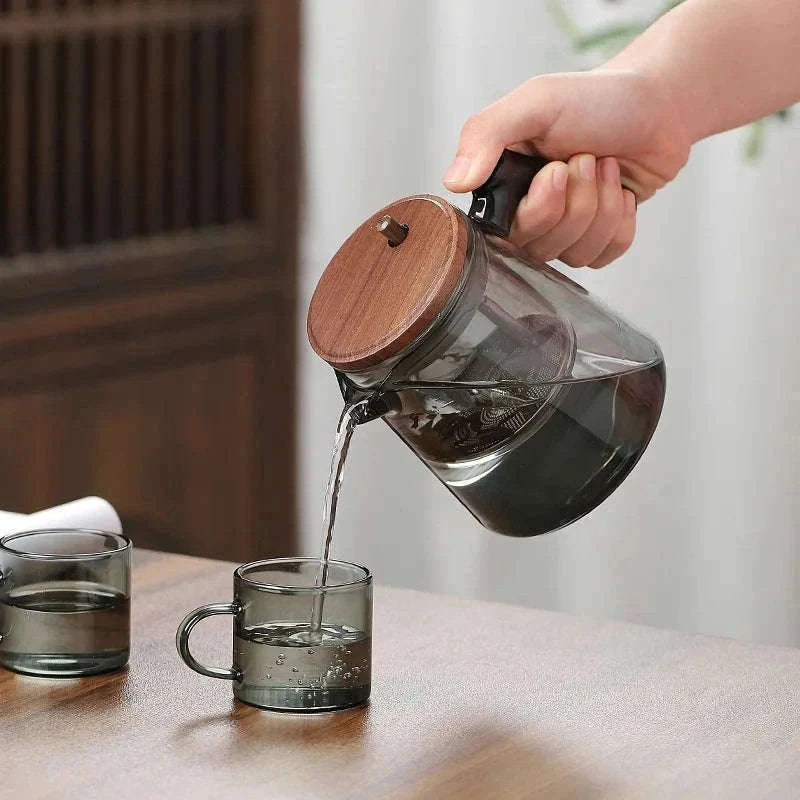 Tea Separation Mug with Glass Filter-650ml / Smoky gray