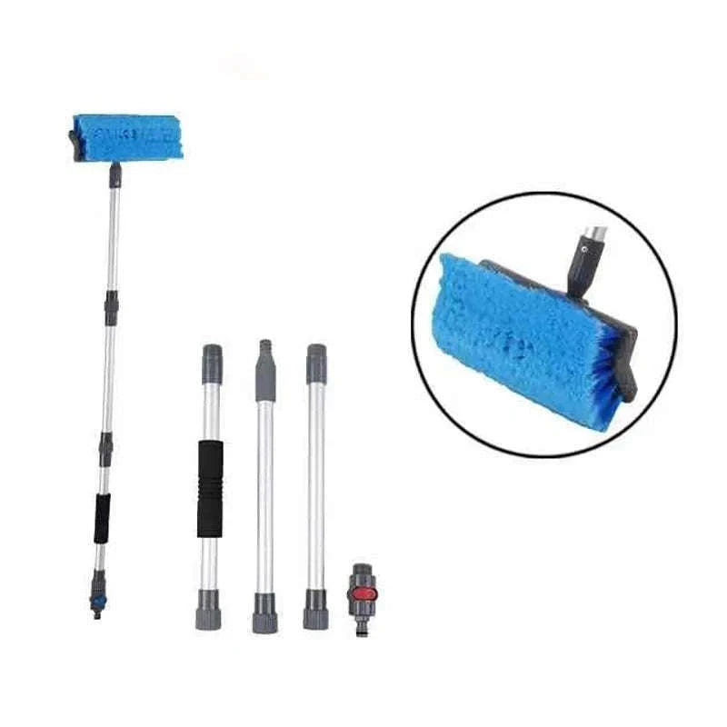 Telescopic Car Wash Brush for Easy Reach and Smooth Cleaning-Set B