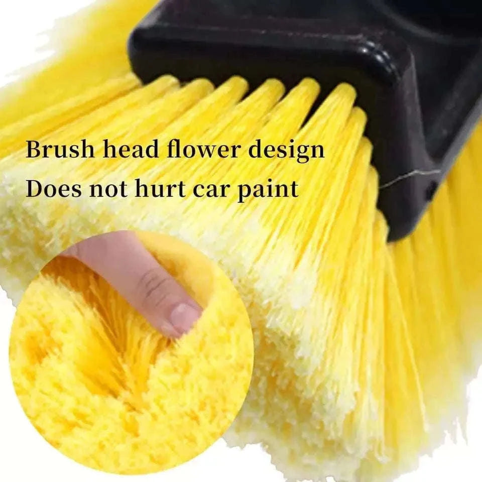 Telescopic Car Wash Brush for Easy Reach and Smooth Cleaning-Set B