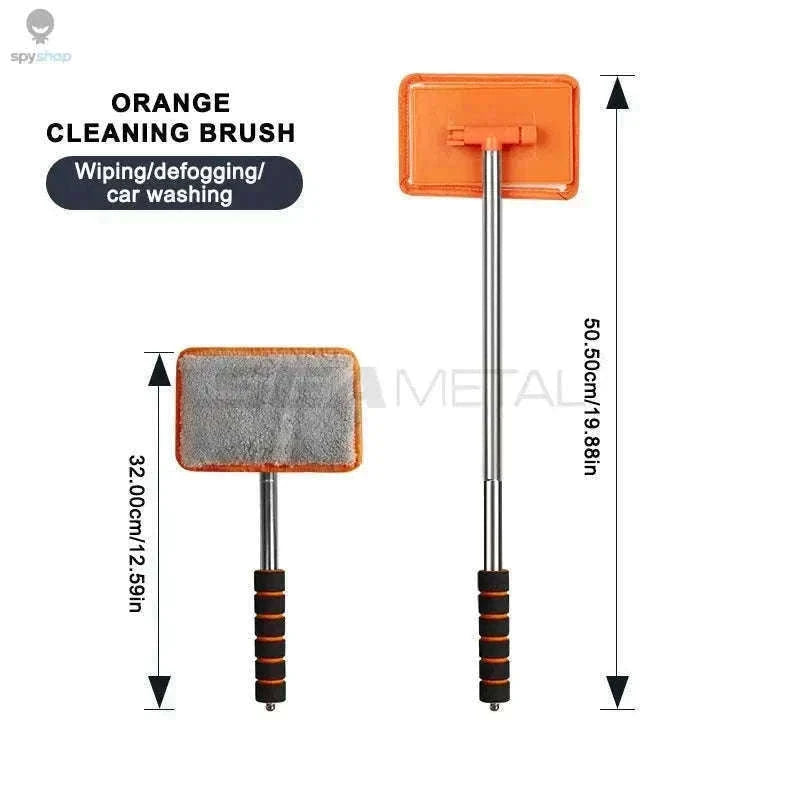 Telescopic Car Windshield Cleaning Brush for Clear Glass-black