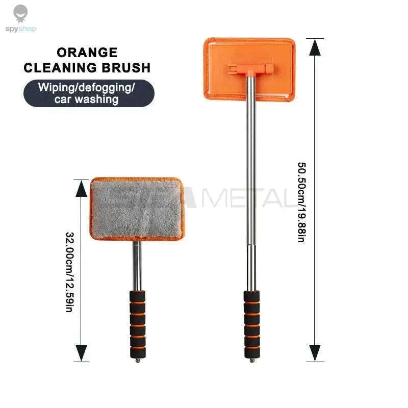 Telescopic Car Windshield Cleaning Brush for Clear Glass-black