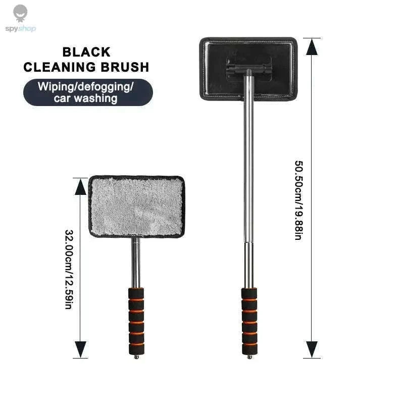 Telescopic Car Windshield Cleaning Brush for Clear Glass-black