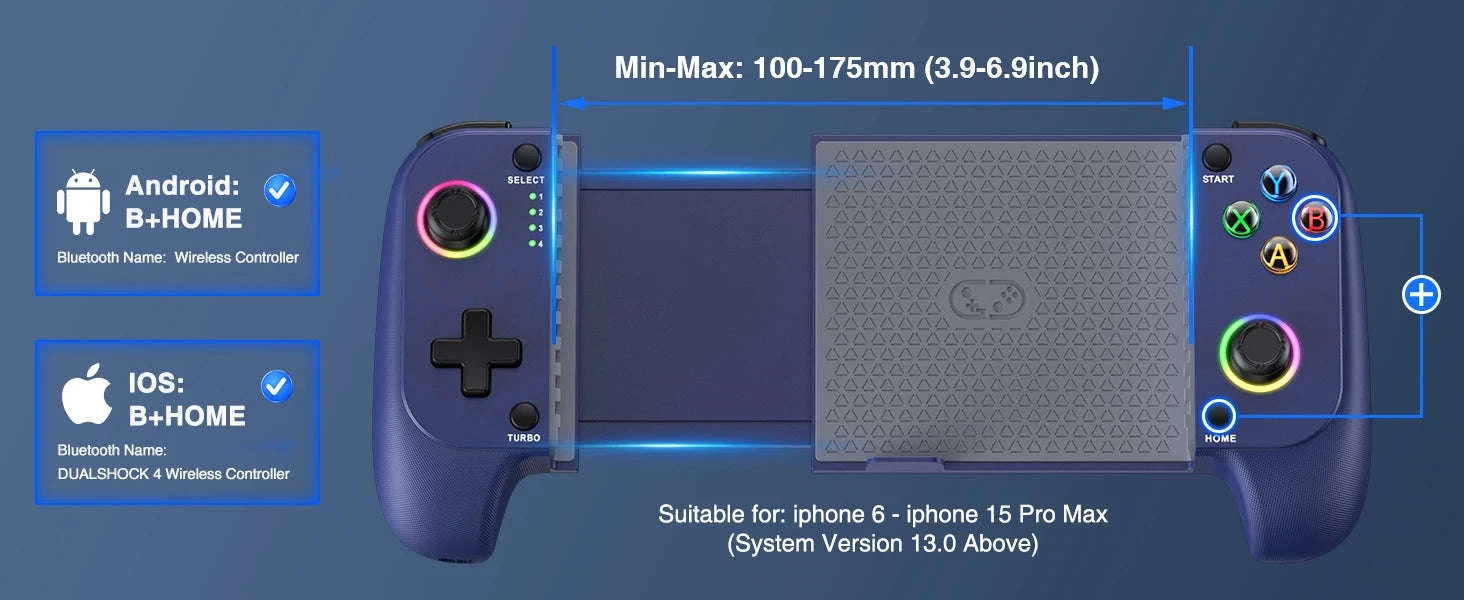 Telescopic Mobile Phone Game Controller for iPhone and Android-BEBONCOOL MC101 / United Kingdom