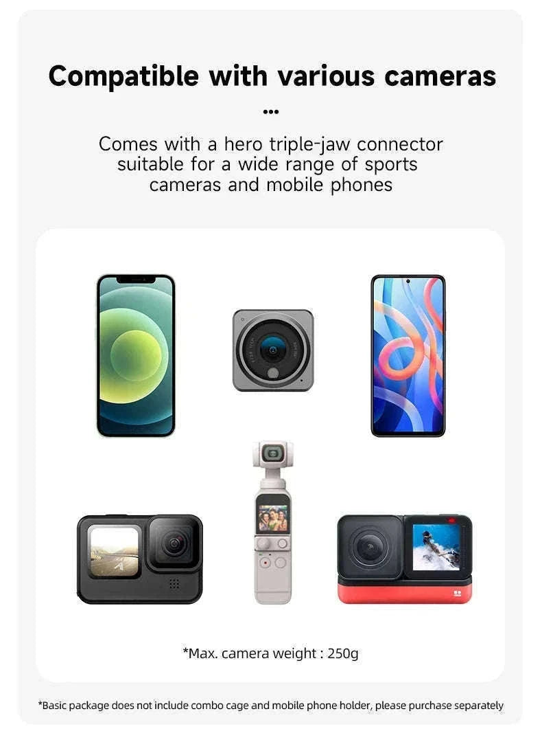 TELESIN 360° Rotating Magnetic Backpack Clip for Action Cameras-With Magnetic B