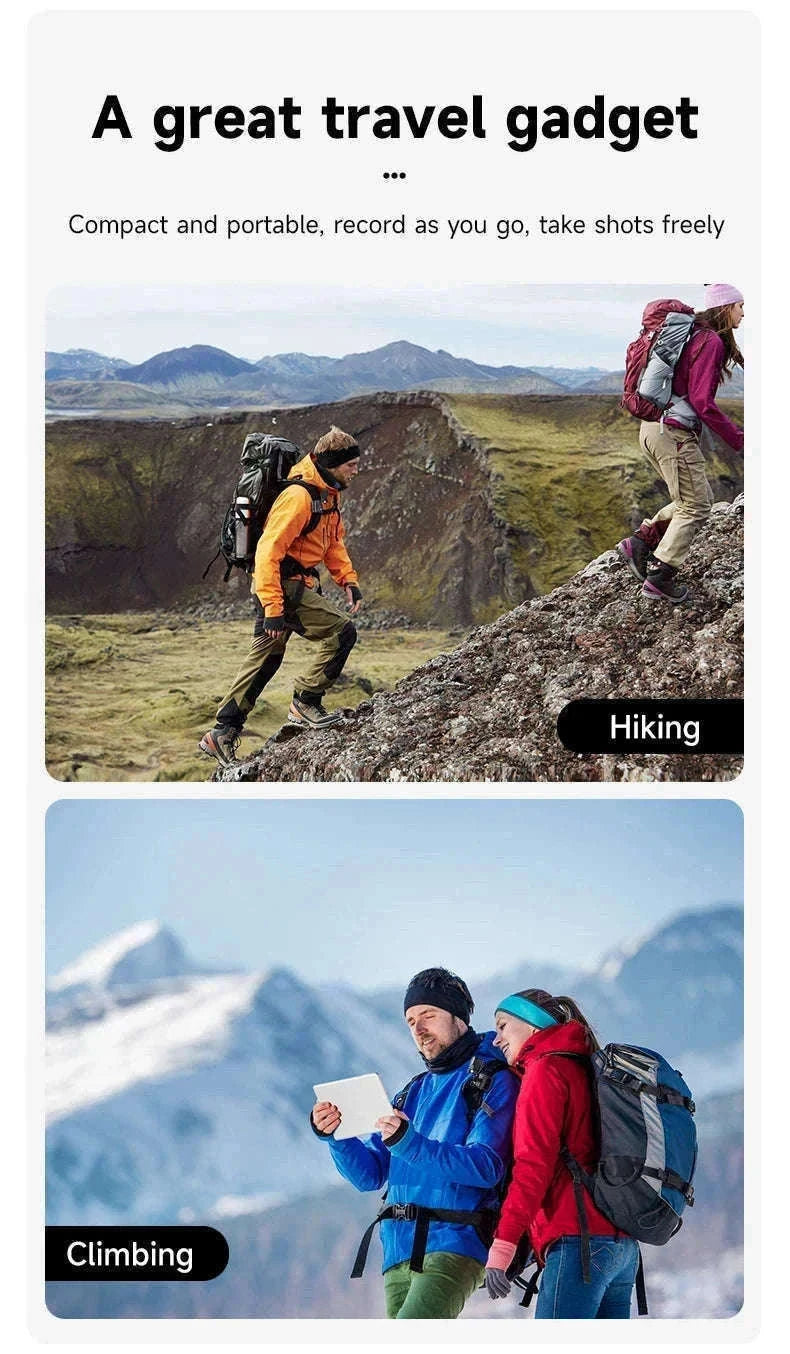 TELESIN 360° Rotating Magnetic Backpack Clip for Action Cameras-With Magnetic B