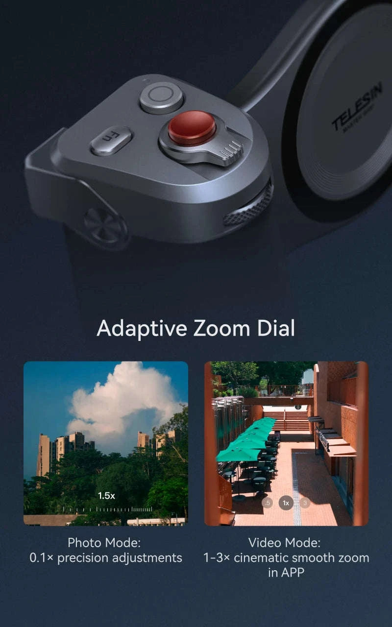 TELESIN Magnetic Master Grip Kit for iPhone 17 Series-17Pro max no light