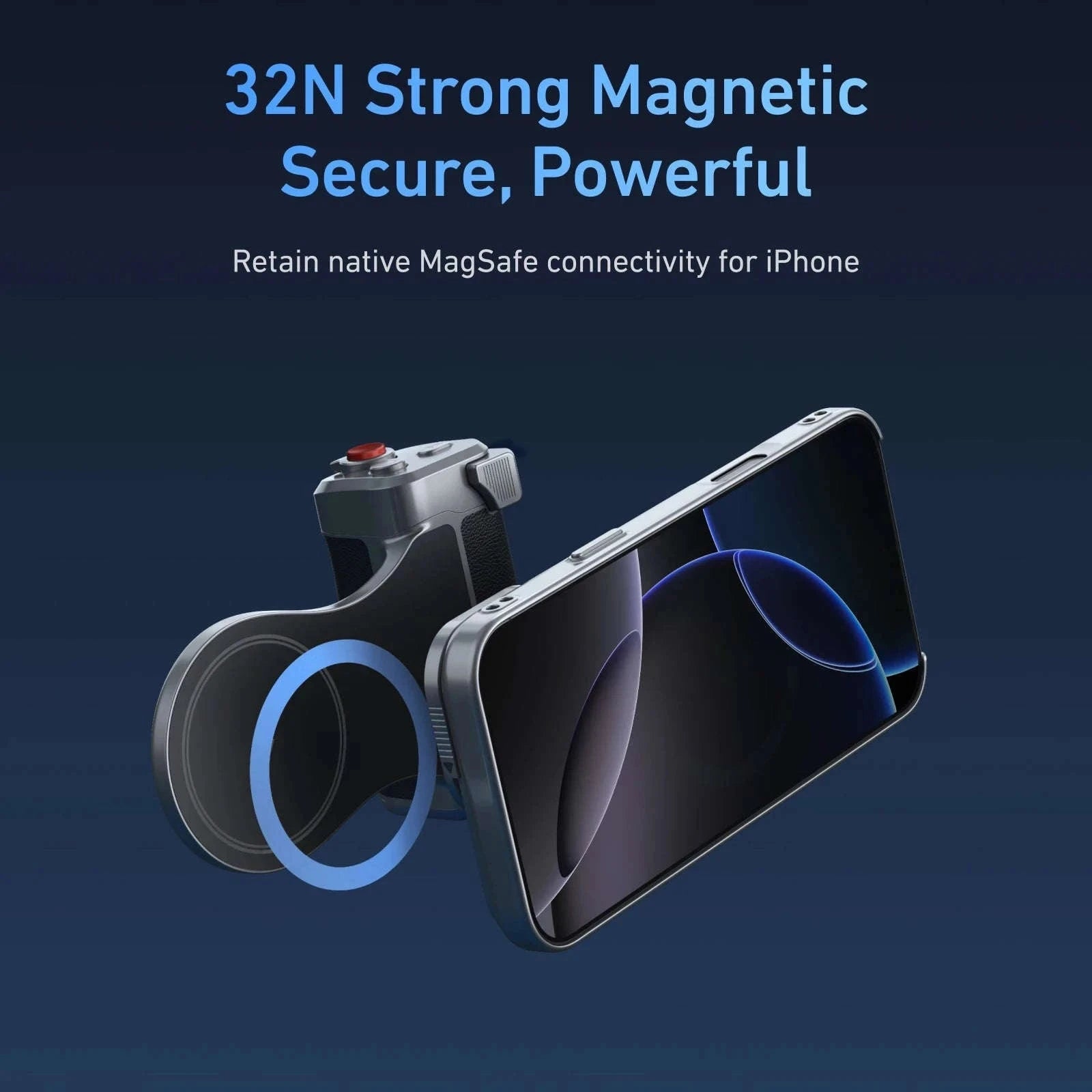 TELESIN Magnetic Master Grip Kit for iPhone 17 Series-17Pro max no light