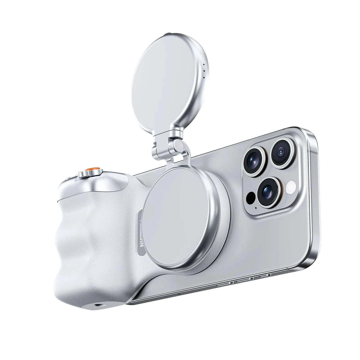 TELESIN Magnetic Phone Camera Hand Grip with Remote Control-Hand Grip Fill light