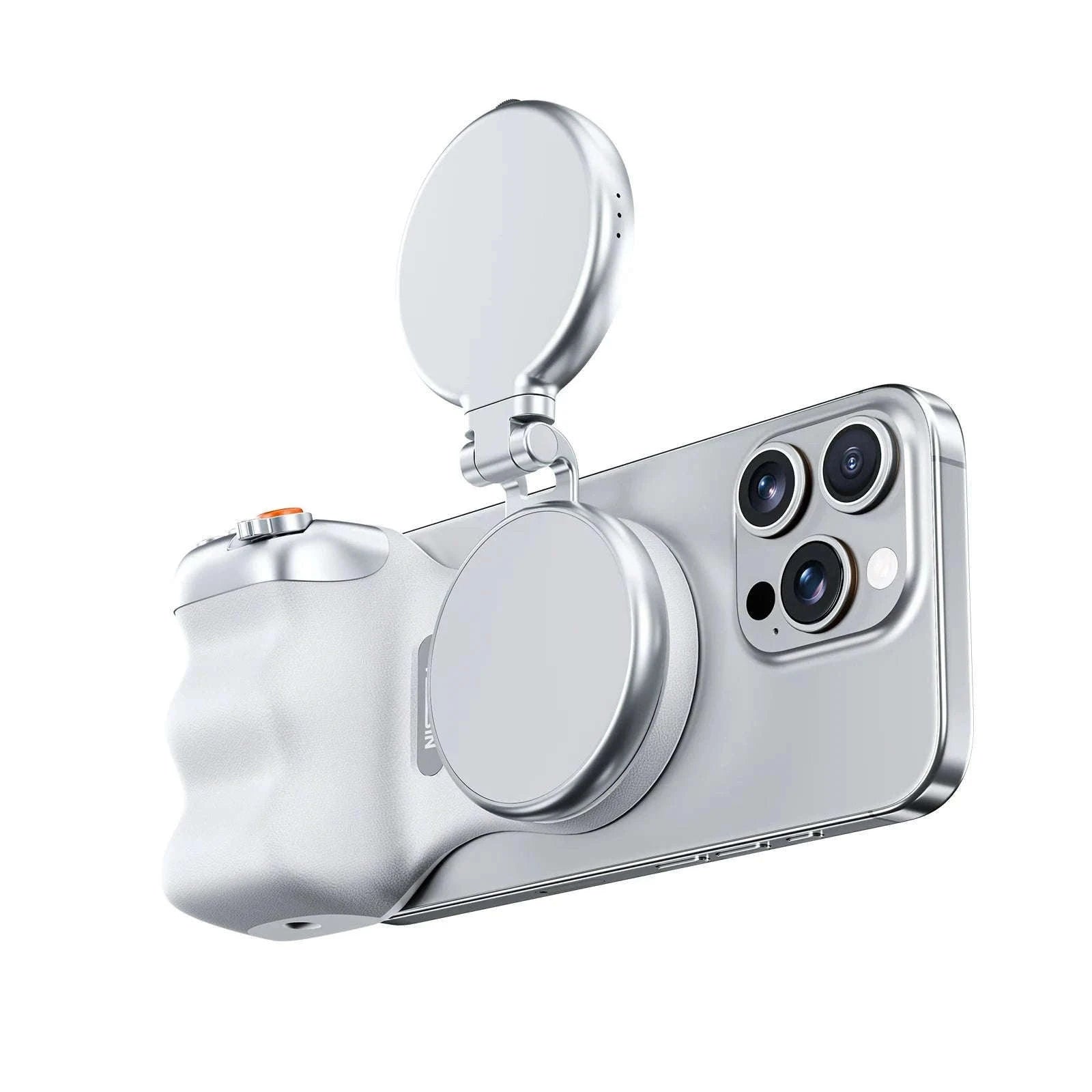 TELESIN Magnetic Phone Camera Hand Grip with Remote Control-Hand Grip Fill light