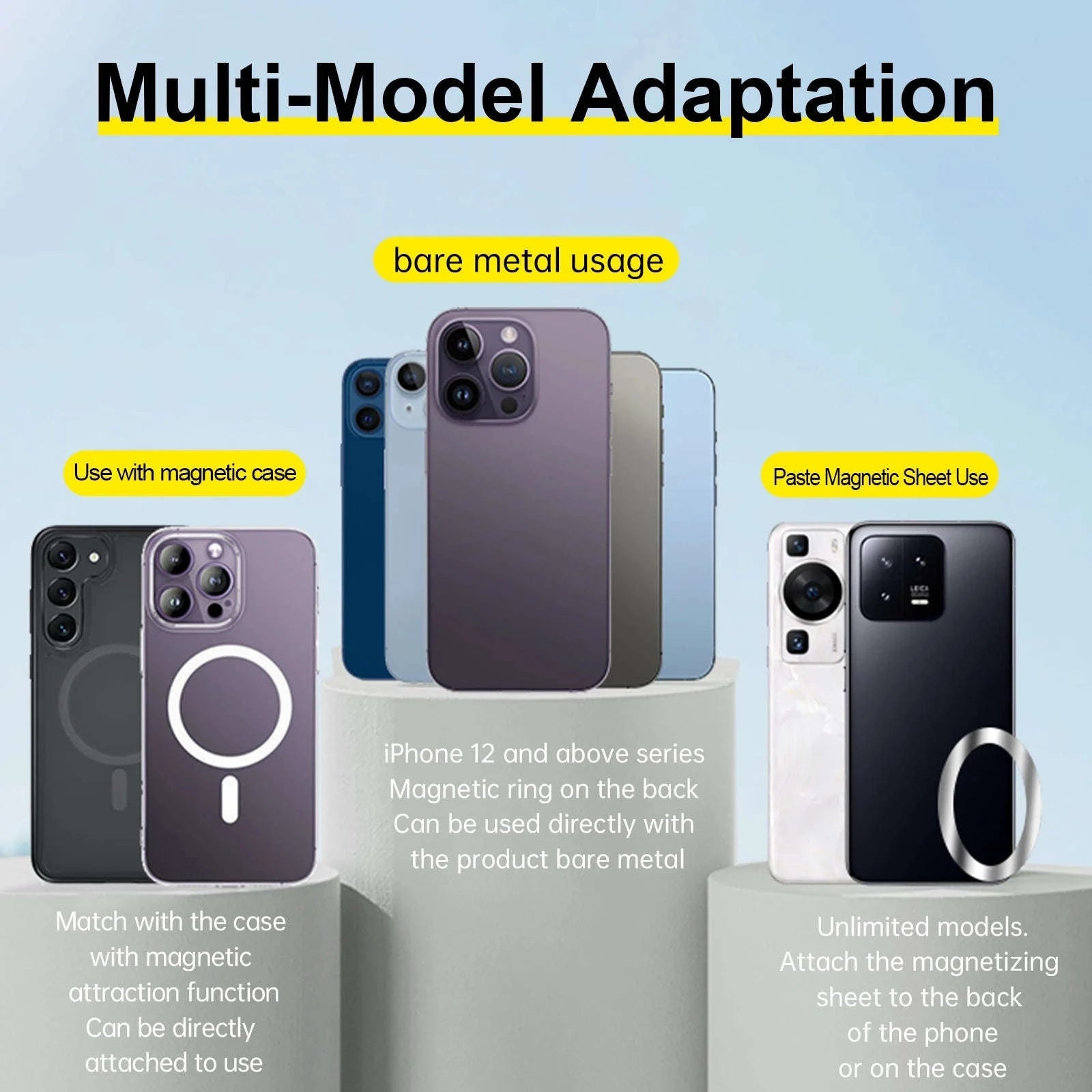 TELESIN Magnetic Selfie Stick Tripod with Remote-For all smartphones